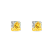 Sunshine 1 micron gold plated silver earrings
